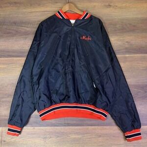 Hutchers Men's Varsity Jacket XL Black Red Lined Football Embroidered